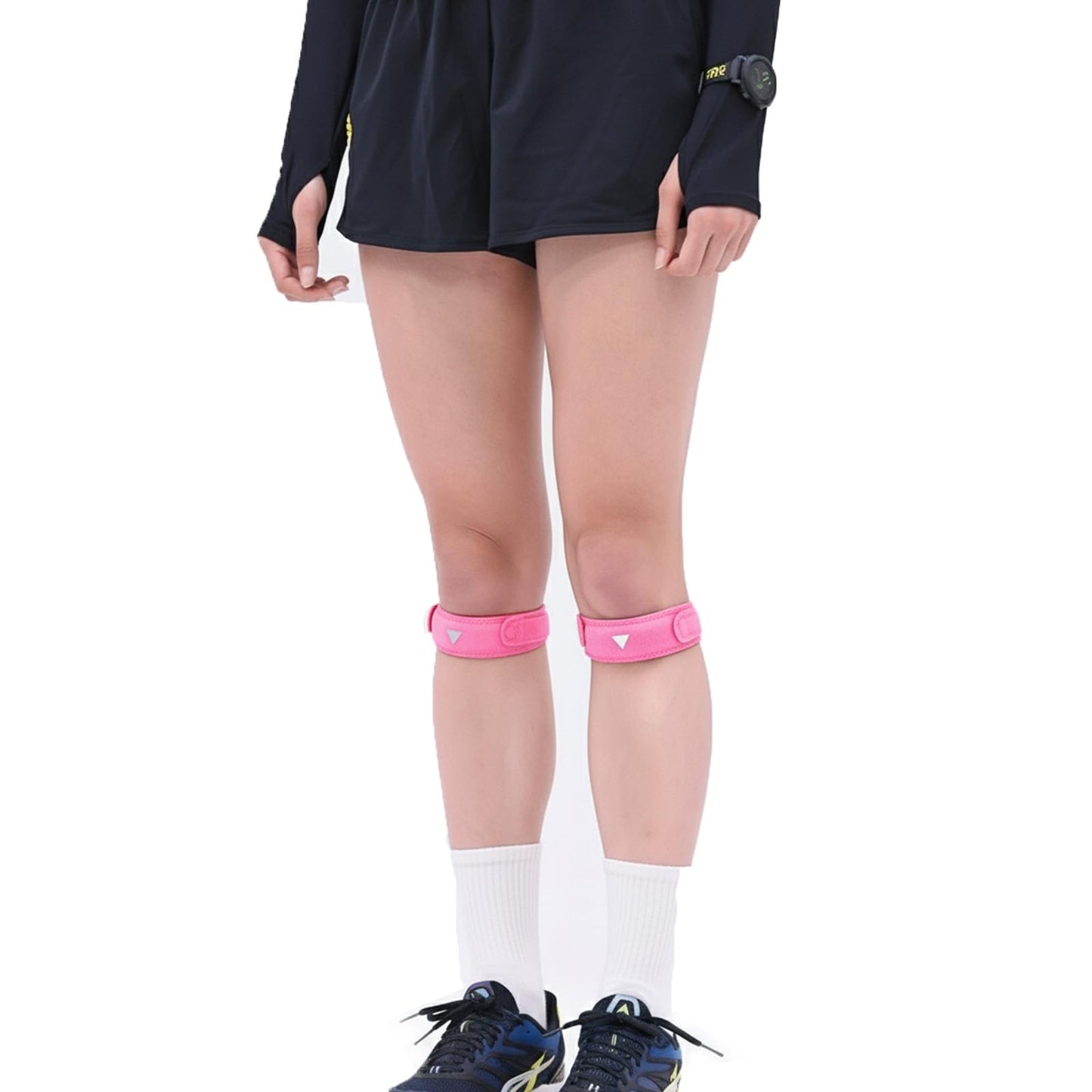 GRIPIT Airy Supporter, One Line | Knee Protective Band Wear in 3 Seconds, Tight Fitting Design for Running & Sports | Pack of 1 (Gray (Gurē))