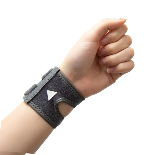 GRIPIT Double Line Airwrist Guard | TFCC Compatible, Ultra Thin 0.04 inch (1 mm), 6 Colors, Unisex (Gray (Gurē))